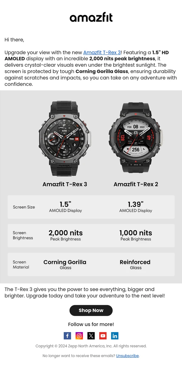 Amazfit email sale