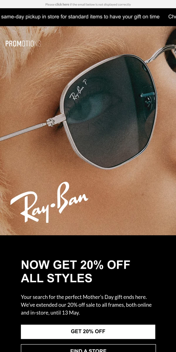 Ray Ban Emails Newsletters Page 6