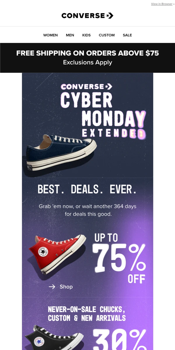 Converse email sign up discount on sale